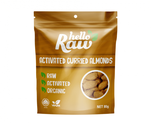 Hello Raw Activated Curried Almonds