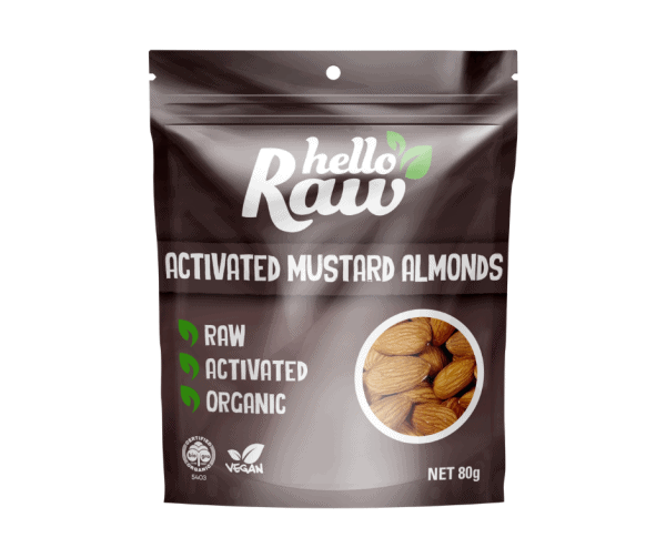 Hello Raw Activated Mustard Almonds