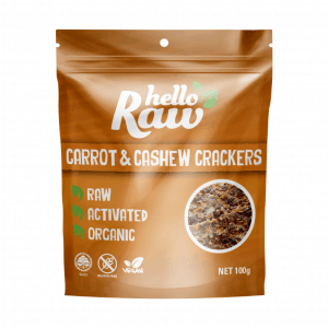 Hello Raw Carrot & Cashew Crackers