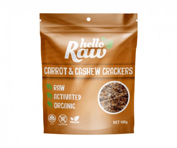 Hello Raw Carrot & Cashew Crackers