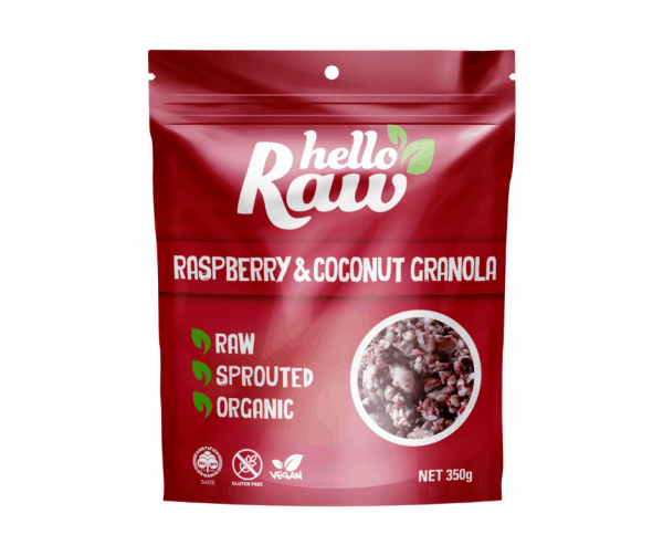 Hello Raw Raspberry & Coconut Granola