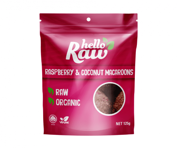 Hello Raw Raspberry & Coconut Macaroons