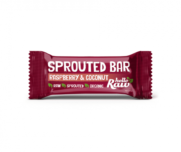 Hello Raw Raspberry & Coconut Sprouted Bar